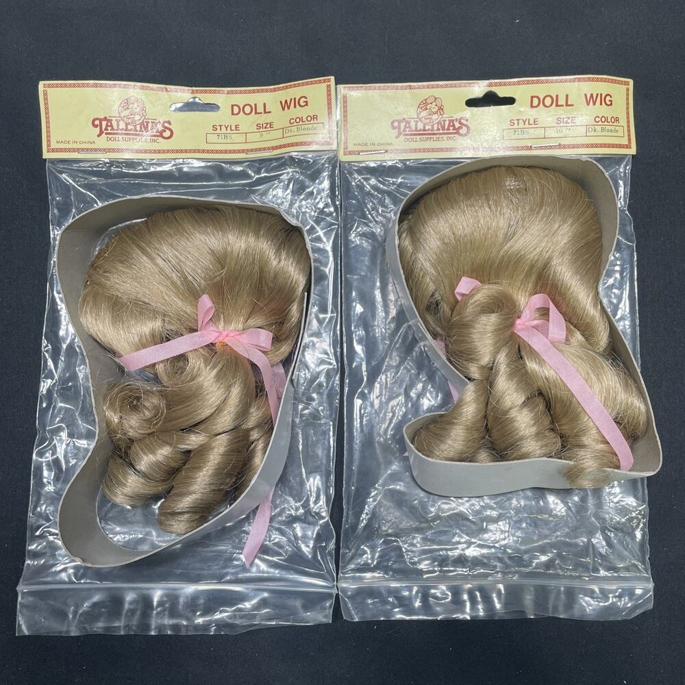 Vtg Tallinas Acrylic Doll Wigs Lot of 10 Various Sizes/Colors Styles 93-802-71BS - Picture 12 of 12